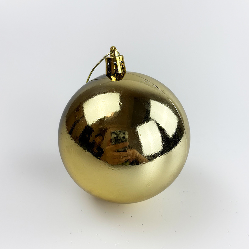 メーカー直販ばら積クリスマスボール4/6/8/10cmクリスマスツリー吊り下げボール飾りプラスチックメッキボール|undefined