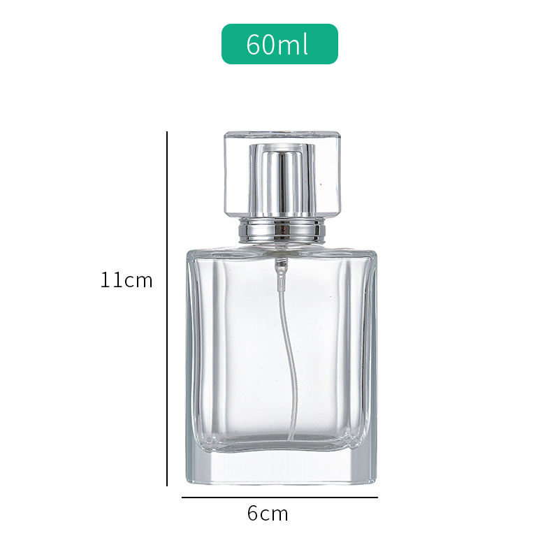 50ml botella de perfume portátil botella de perfume de especificación múltiple botella cosmética botella de perfume avanzada botella vacía de vidrio