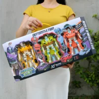 Transformer, robot, transport, tank, toy for boys for kindergarten, gift box, training, Birthday gift