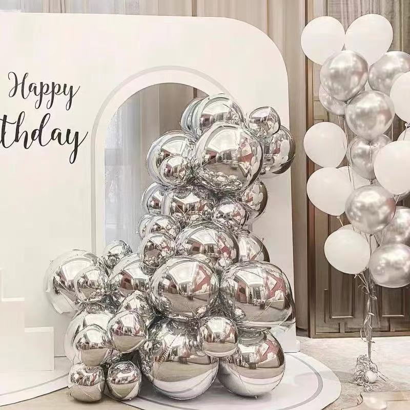 10 inch 12 inch 15 inch 18 inch 22 inch 4D balloon nylon aluminum film Macaron light board ball party decoration cross border