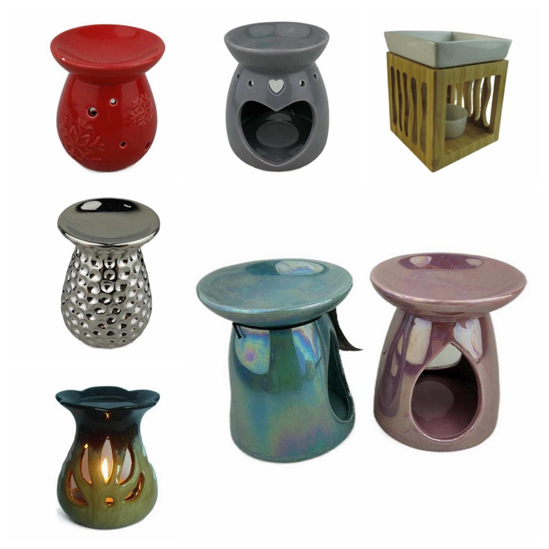 Aceite esencial transfronterizo, evaporador, lámpara de aceite esencial de hotel, vela de dormitorio, quemador de incienso de cerámica de cera T para el hogar, quemador de incienso, quemador de aromaterapia