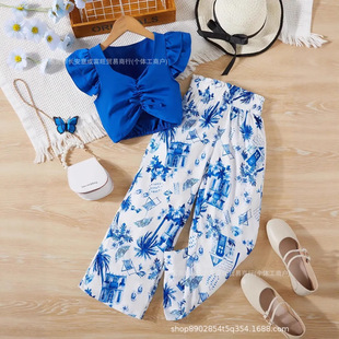 Korean version girl baby two-piece set cute childrenŮͯ���b