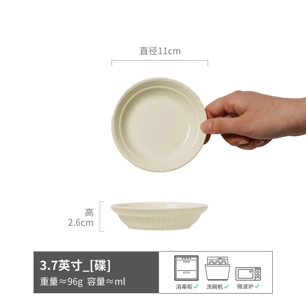 Conjunto de cubiertos de cerámica de alto valor nominal serie de platos