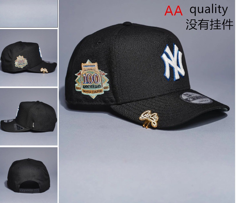 Comercio exterior transfronterizo al por mayor 2026 AA gorra de boca de pato bordado tridimensional ajustable gorra de hip-hop Yankees Dodgers