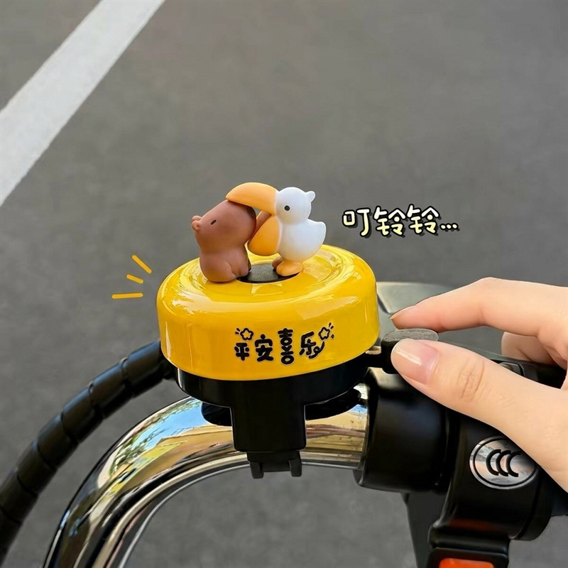Mountain and road bike bell, super loud, universal for children's bikes, vintage horn, decorative accessory for balance bikes Mountain and road bike bell, super loud, universal for children's bikes, vintage horn, decorative accessory for balance bikes