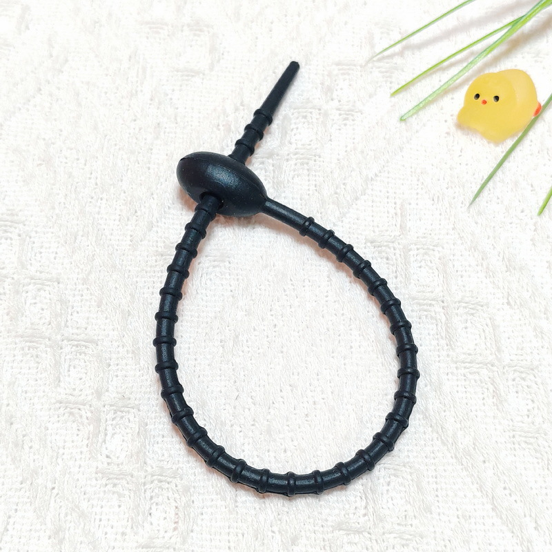 22CM 길이의 실리콘 타이, XQ9046-18 검정색