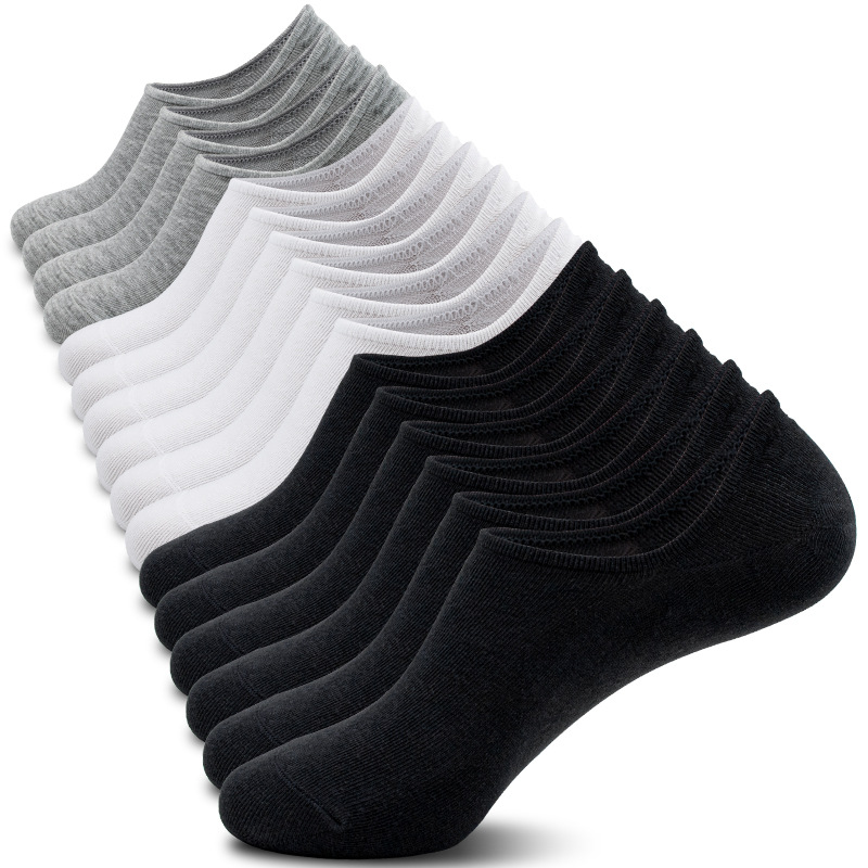 Socks Women's Summer Thin Boat Socks Bla...