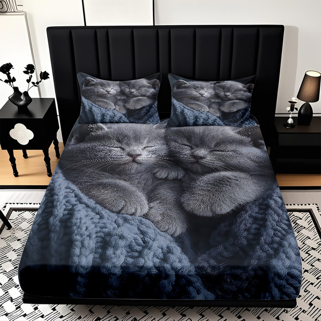 TEMU / JIT Amazon Kitty Pattern Digital Print Pro Skin Bed Kits Fabricante suministro directo transfronterizo