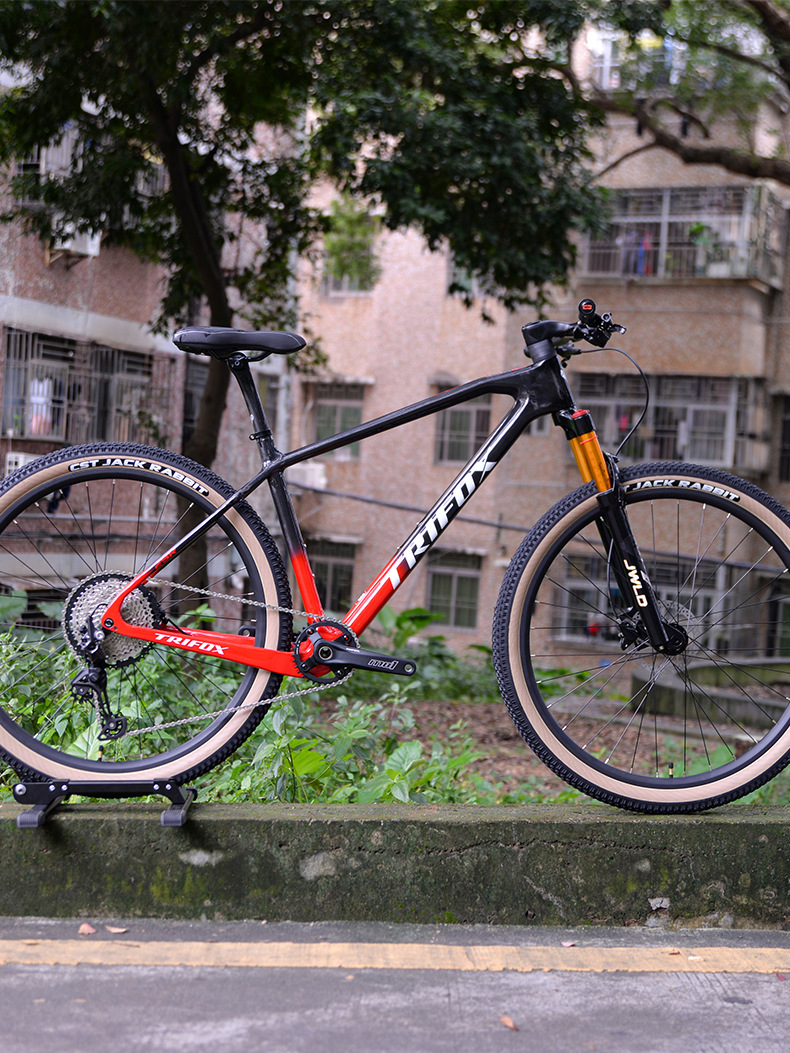 TRIFOX bicicleta de fibra de carbono bicicleta de montaña para adultos 12 freno de disco hidráulico de velocidad variable 29 pulgadas al aire libre para hombres y mujeres