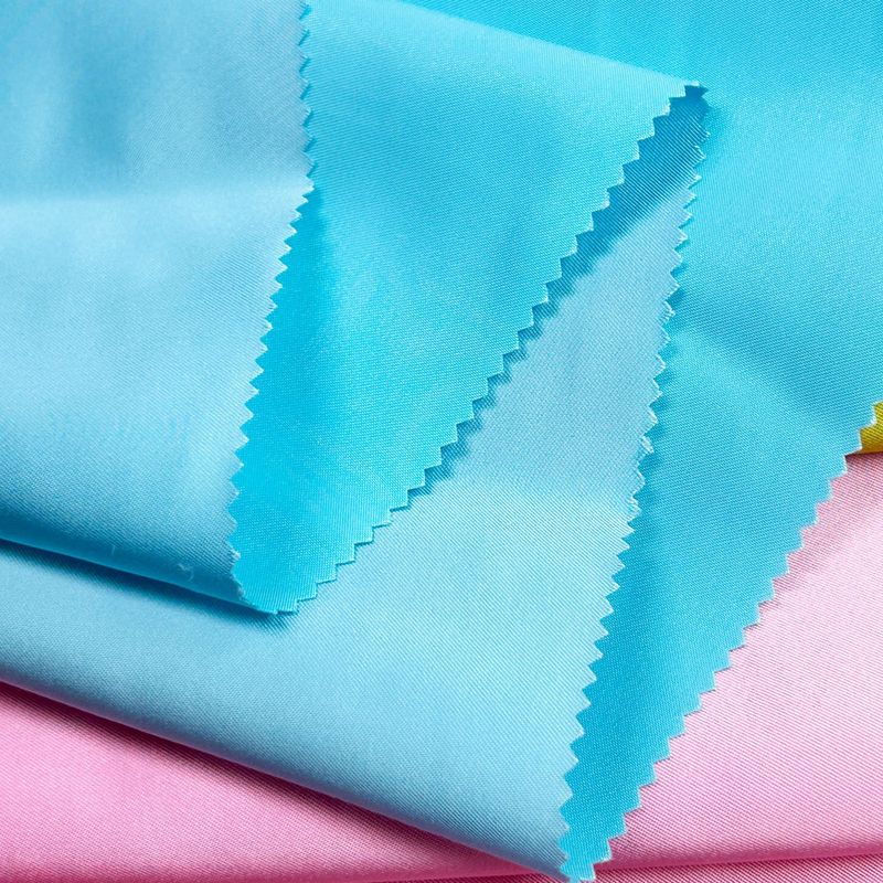 现货涤纶180g仿记忆斜纹缎面外套布料 飞行服棒球服亮光防水面料|undefined