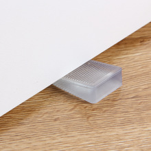 KM透明塑胶楔形平稳垫家具脚垫门楔桌子衣橱柜高低找平调节4个装