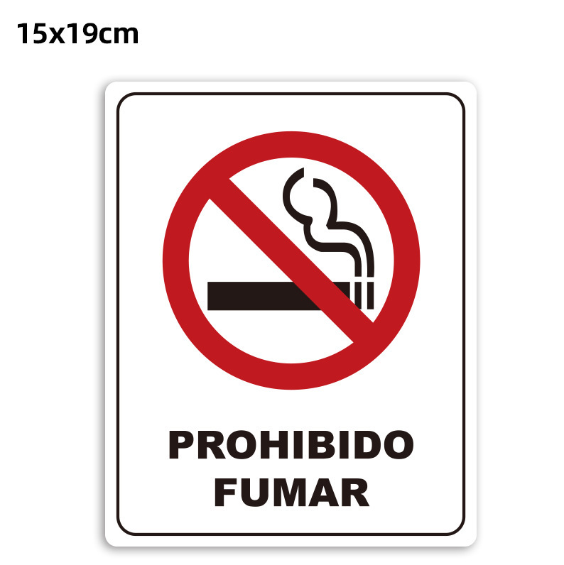 Aliexpress no fumar pegatinas impermeables a prueba de agua y protección solar comercio exterior ventanas transfronterizas puerta de vidrio pegatinas de advertencia