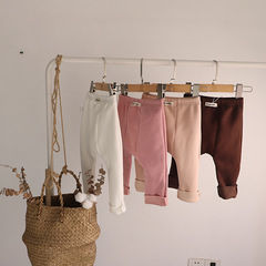 嬰兒打底褲加絨加厚大PP褲簡約冬款大屁屁褲男女寶寶褲子春款裝