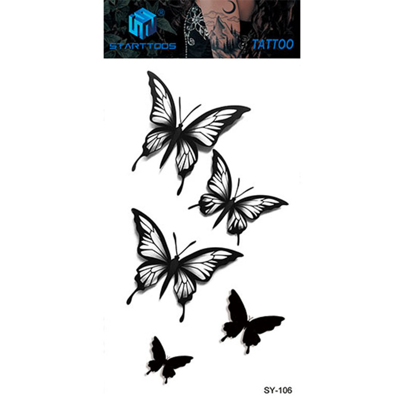 Spot mayorista transfronterizo dulce y simple viento tatuaje de dedo moda cool tatuaje desechable tendencia