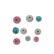 DIY泥巴球耳钉镶嵌满钻耳钉唇钉耳蜗穿刺饰品配件眉钉舌钉肚脐钉