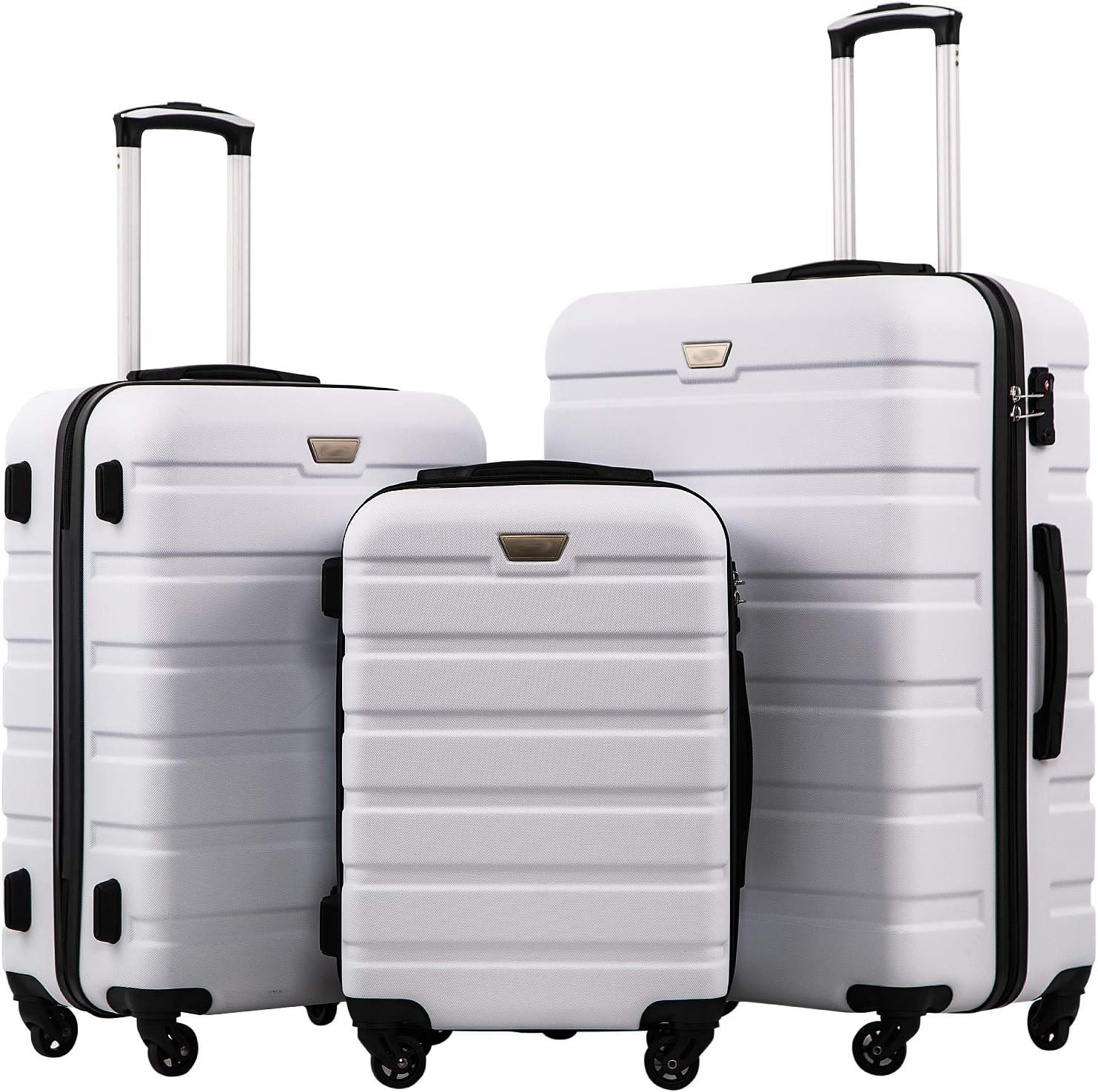 Maleta de Equipaje con Ruedas Set de 5 Piezas 20 Pulgadas de ABS Antirrobo para Viajes de Ocio