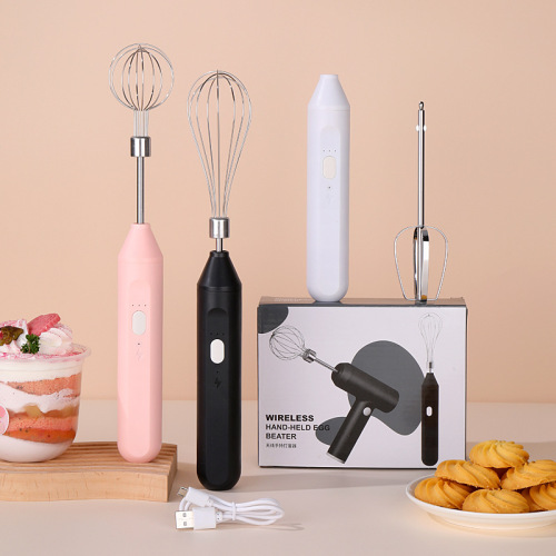 Handheld coffee frother, egg white cream stirrer, milk frother, household wireless electric egg beater