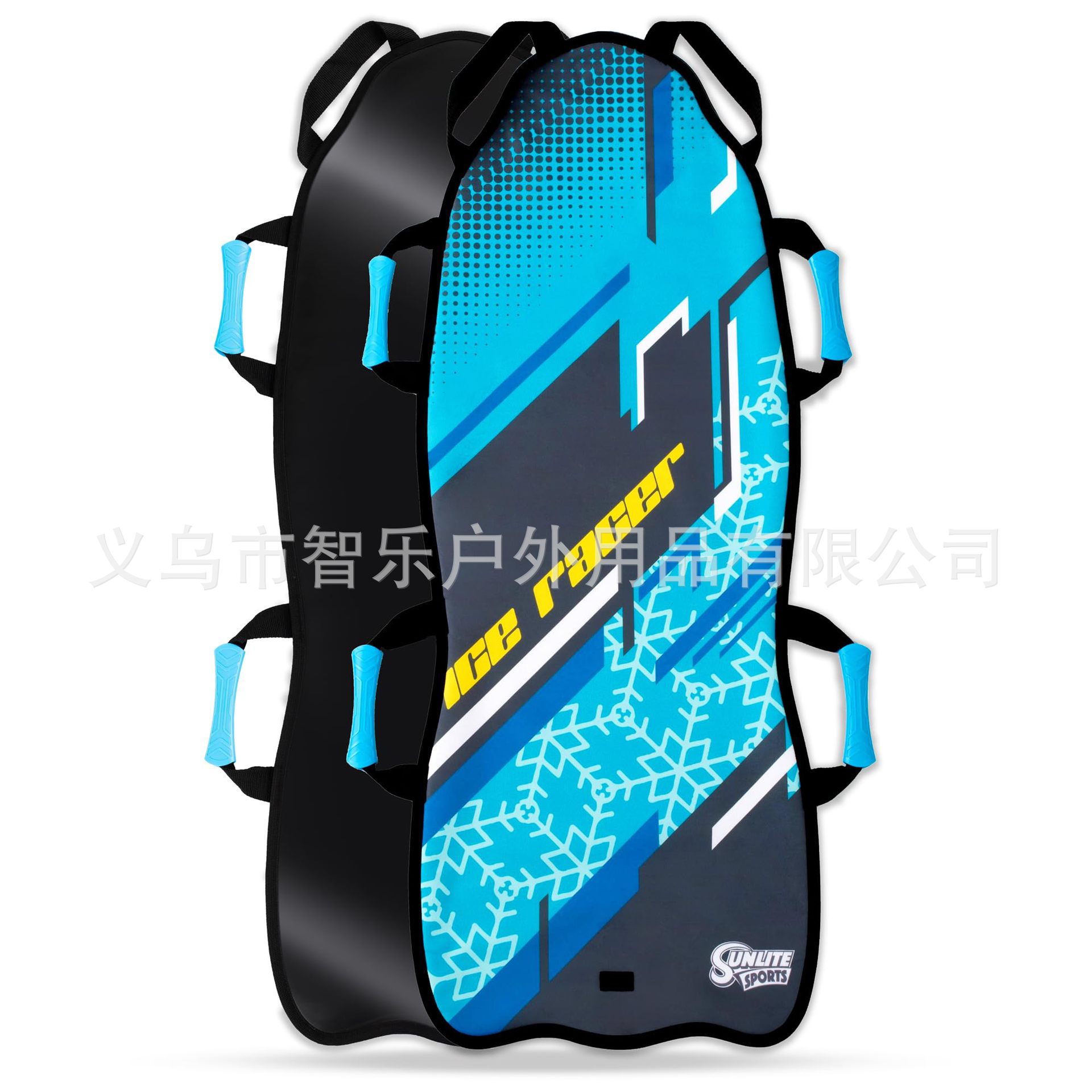 Thickened Ski Mat with Handle, Snow Anti-Slip Sliding Board, Parent-Child Outdoor Play, Cartoon Print Snow Sled