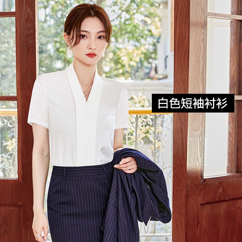 女性用プロフェッショナルシャツ、ファッショナブルでデザイン性の高いニッチなスーツ、長袖OLフォーマルシャツ、作業服トップス|undefined