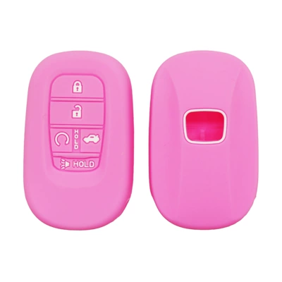 Static Rod/Key Bag one-button start key protective cover - pink