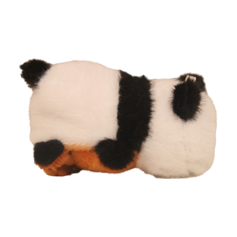 Voltee y conviértase en una muñeca de panda pequeño, muñeco de mapache pequeño, muñeco de muñeca, llavero, juguete de peluche, muñeca de acompañamiento, colgante