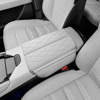 Suitable for Yi Pai e π 007 Armrest Box Protective Cover Elevability Pad Nappa Pi Storage Elevability Pad Interior Modification Supplies (Armrest box pad) - yipai-ep007-original-car-color-moon-shadow-remaining-white