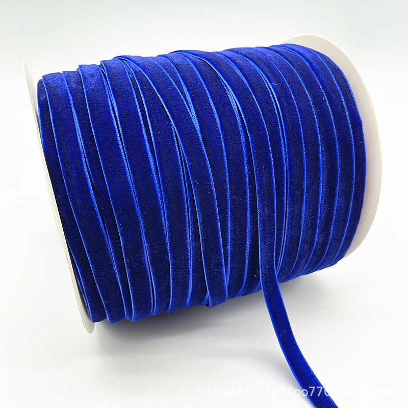 Fabricantes al por mayor 1CM hechos a mano embalaje de regalos de cinta de lana unilateral cinta de cebolla cinta de terciopelo decoración DIY