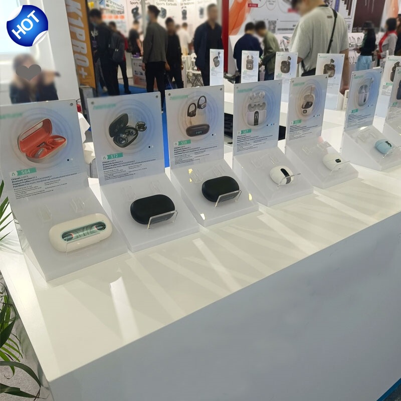 Headphone Stand Acrylic Bluetooth Wireless Headphone Display Stand Highly Transparent Plexiglass Earbud Holder Headphone Holder