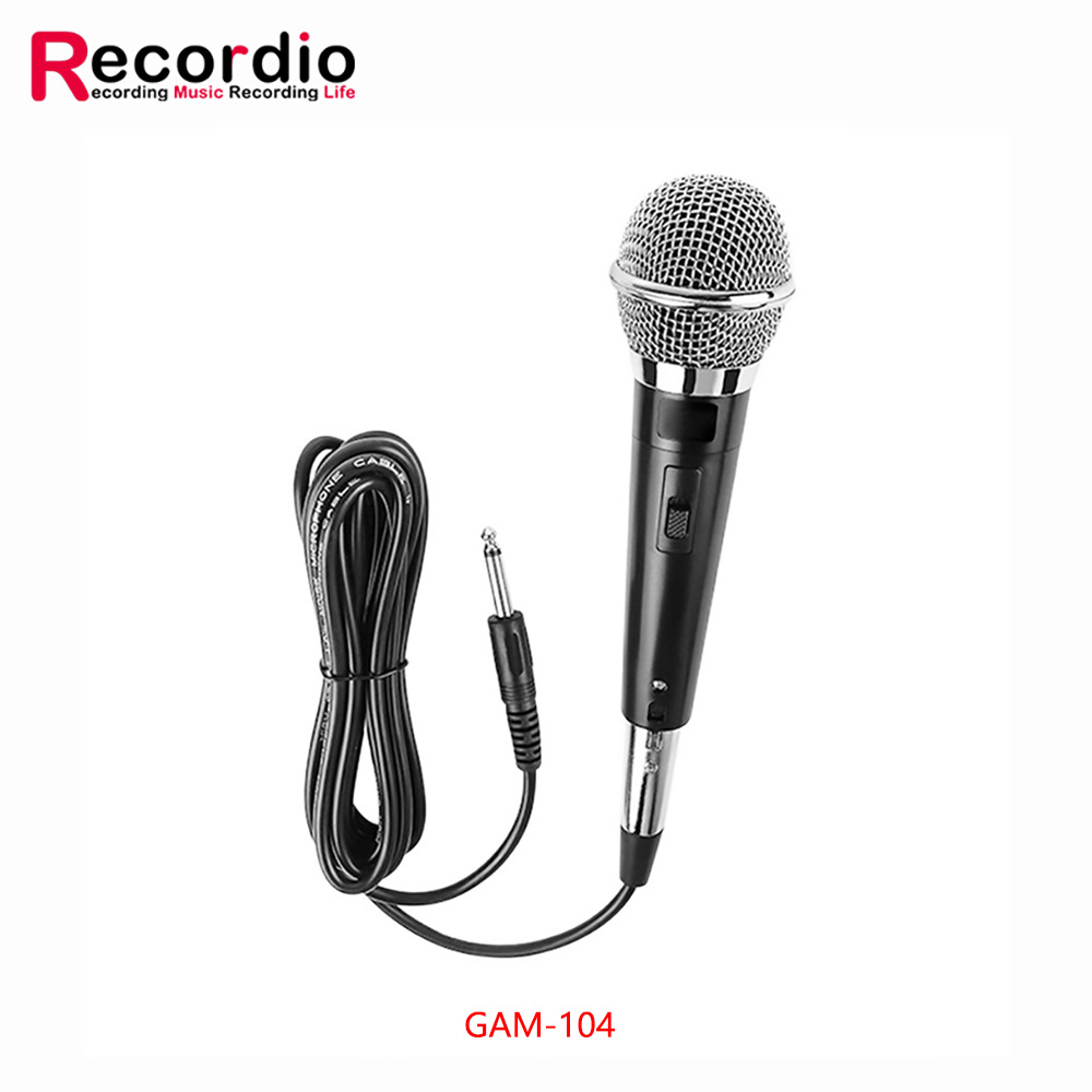 GAM-101 Bluetooth Speaker with Wired Microphone 6.35mm, Equipped with Wired Microphone 6.5mm Condenser Wired Microphone