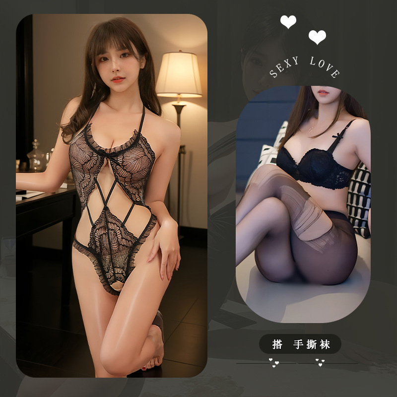 블랙 + 손으로 찢은 양말