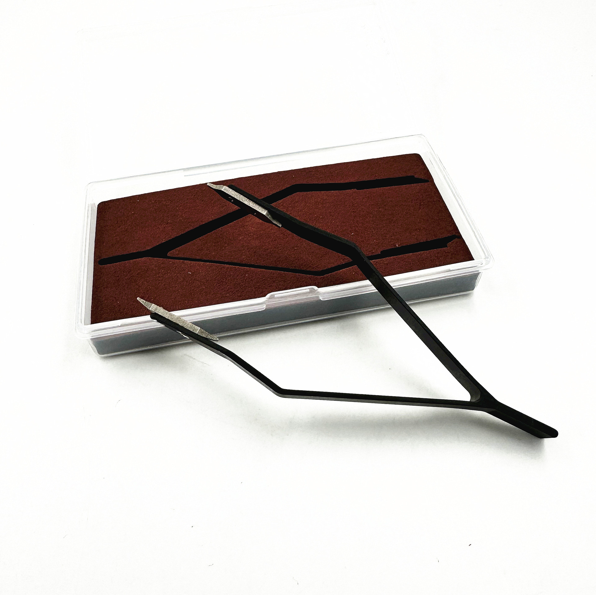 修表工具 黑色 生耳钳 7825生耳拆装钳 生耳批 V型拆生耳钳拆带器