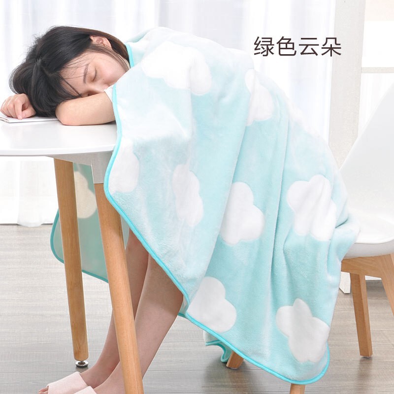 Blanket Flannel Office Nap Blanket Flannel Children's Small Blanket Quilt Single Thin Summer Air-conditioning Blanket