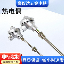耐高温铂铑热电偶WRP-130型刚玉管温度传感器S/R/B型热电偶定制