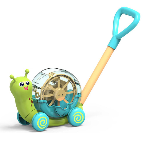 Cross-border new products electric bubble snail stroller children's automatic bubble machine parent-child outdoor bubble blowing toys wholesale 