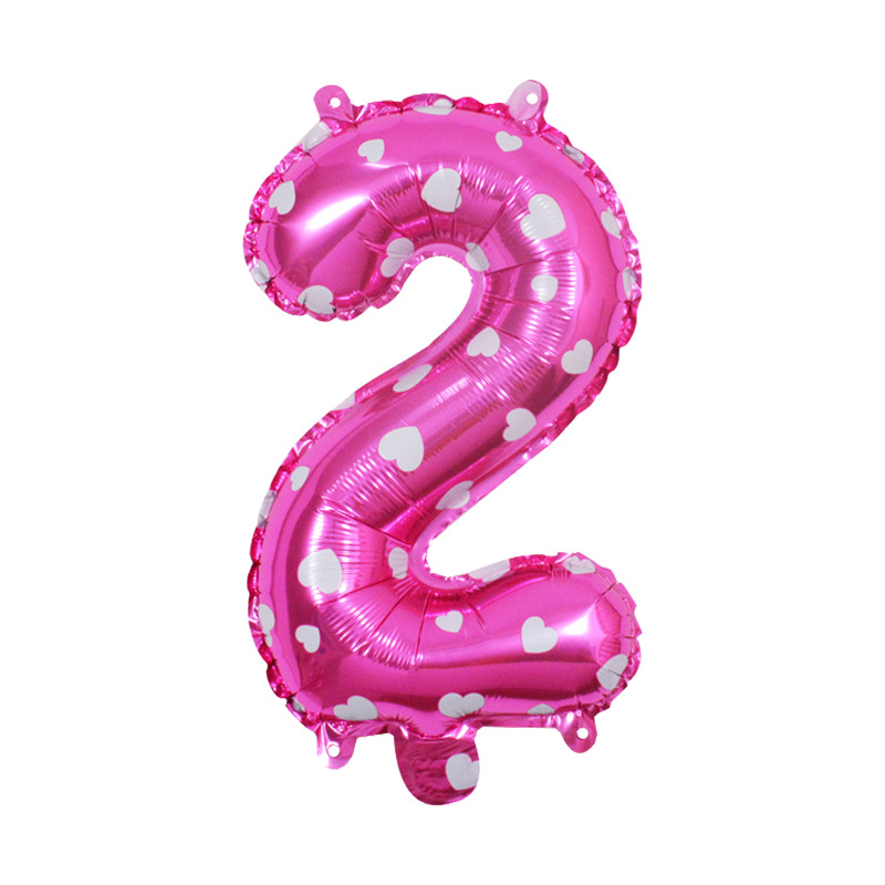 32 pulgadas nuevo globo digital Rosa rojo caramelo digital medio digital transfronterizo nuevo globo de helio puede flotar vacío