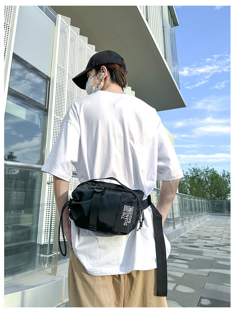 Men's Color Block Nylon String Fanny Pack display picture 1