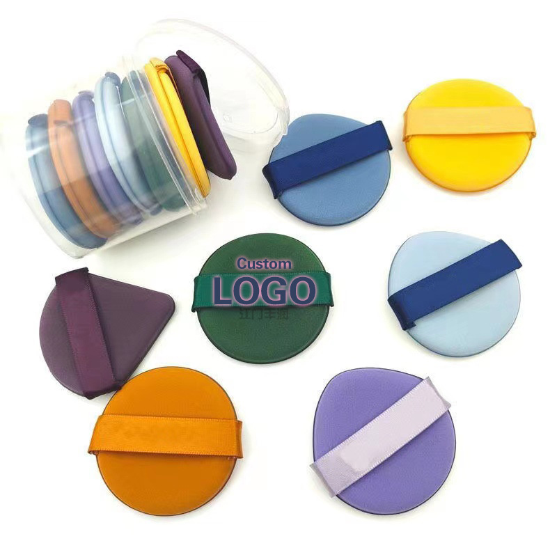 Wholesale of factory-customized multi-color setting powder puffs, loose powder, sponge powder puffs, cotton candy powder compasses and beauty tools pic 7