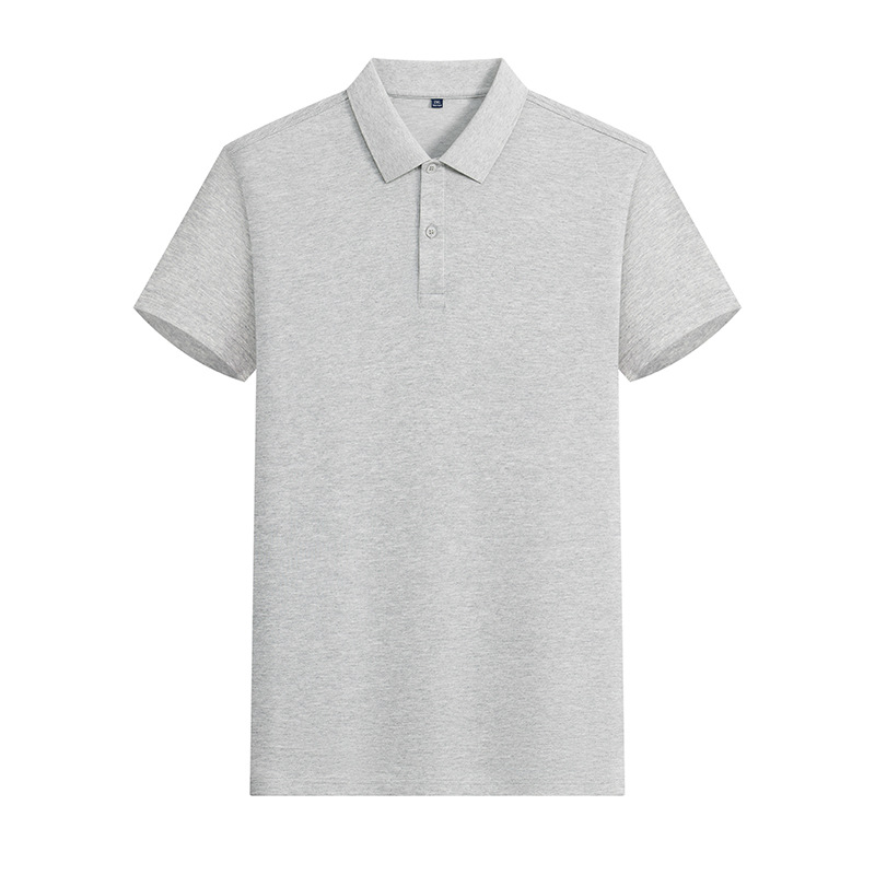 Camiseta POLO de color sólido CVC de 180g y 40 unidades con LOGO estampado, ropa de trabajo de manga corta, ropa de trabajo de verano hecha a medida, fabricante de ropa hecha a medida.
