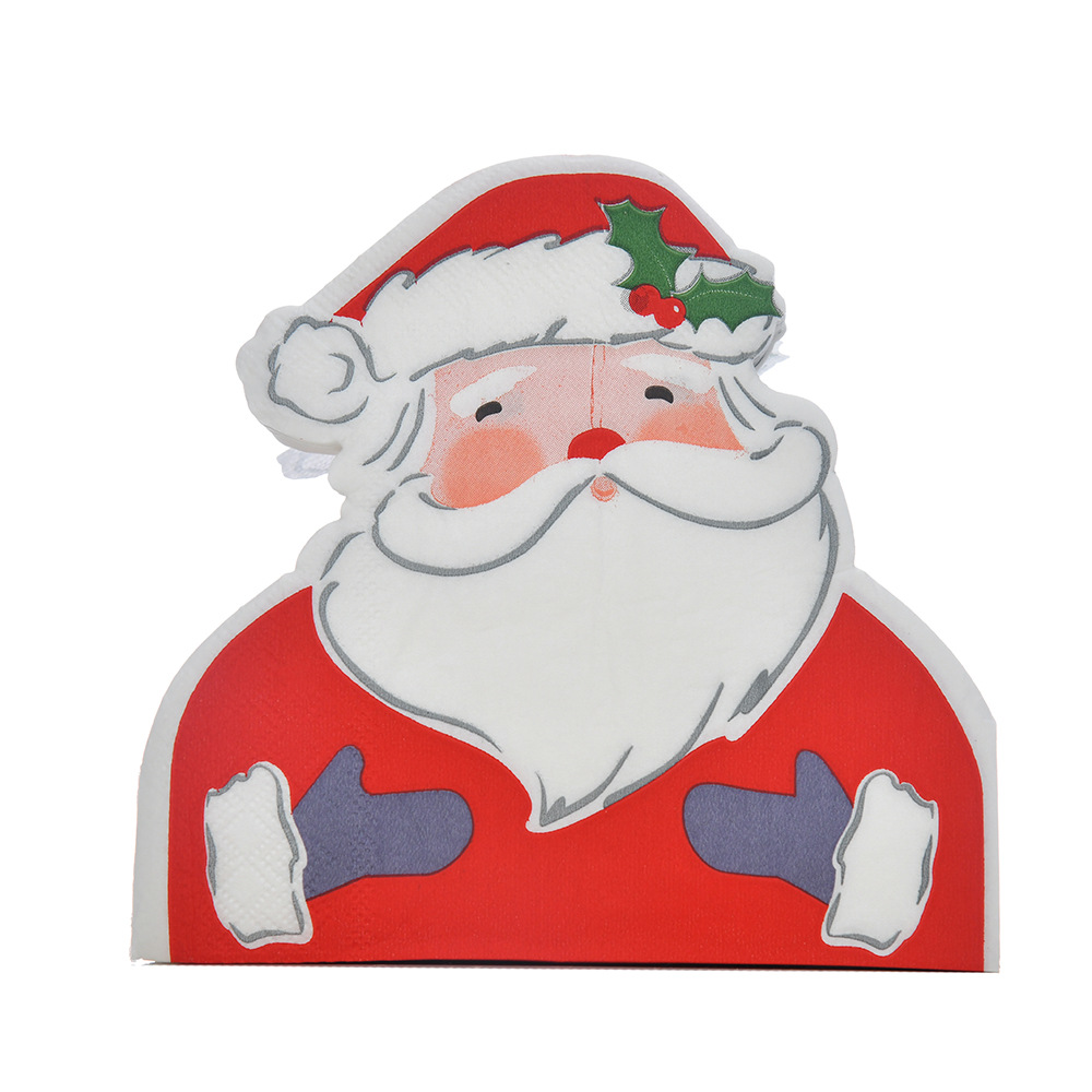 Transfronterizo nuevo plato de papel desechable taza de papel dorado decoración suministros traje de Navidad tema Fiesta vajilla