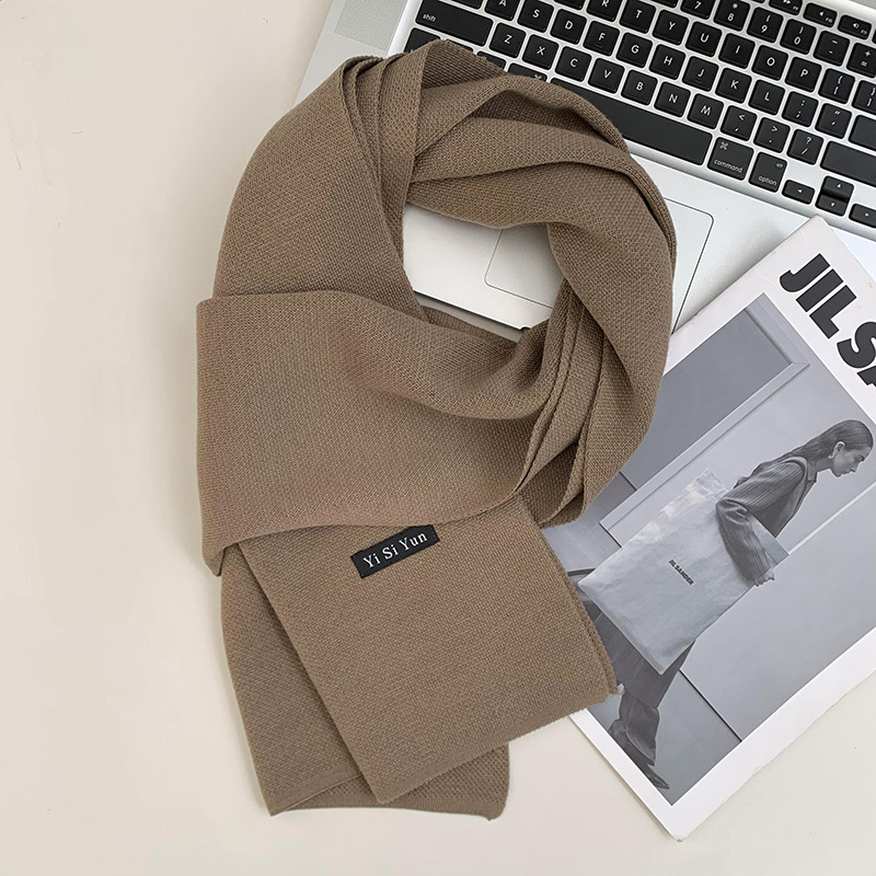 Buñuelo de hombre nuevo invierno puro negro de mediana edad versátil cuello de hombre adolescente buñuelo de estilo británico