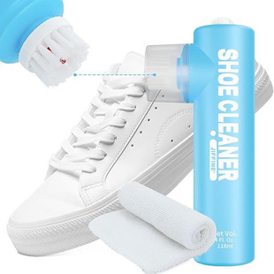 Amazon Cross-Border White Shoe Cleaner, Special Shoe Cleaning Agent, Whitening Magic with Brush Head, Dry Cleaning Agent