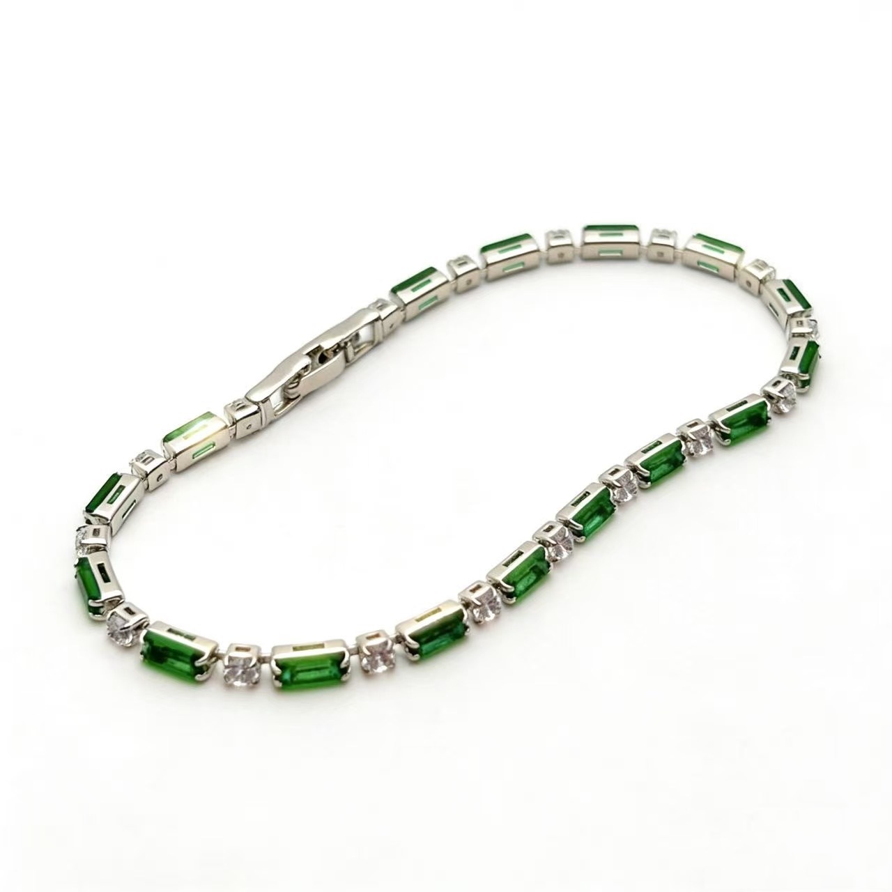 European and American Cross-Border Aliexpress Purple Simple Luxury Jewelry Tennis Zircon Bracelet for Women, Versatile and Wholesale from the Manufacturer