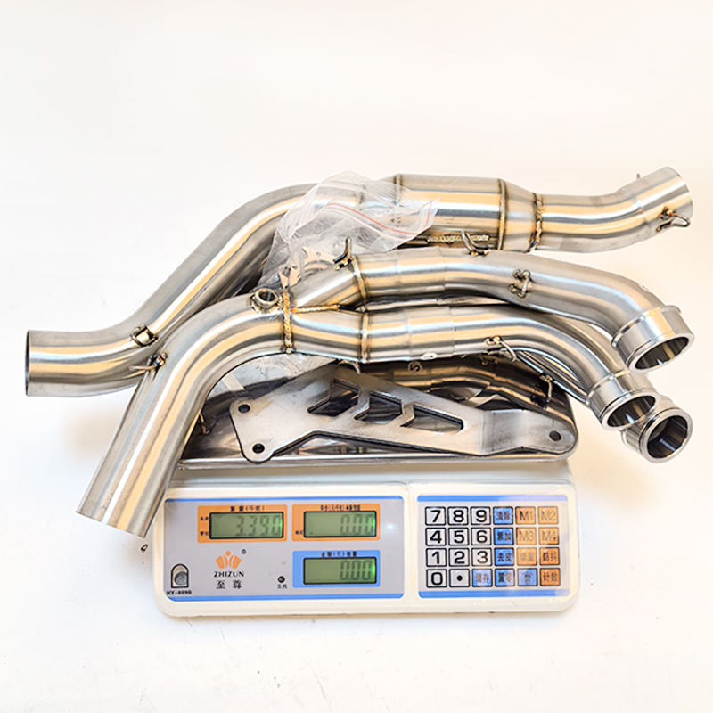 Suitable for 21-25 Mt09 Fz09 Motorcycle Modified Exhaust Pipe, New Mt/Fz09 Front Bend Pipe