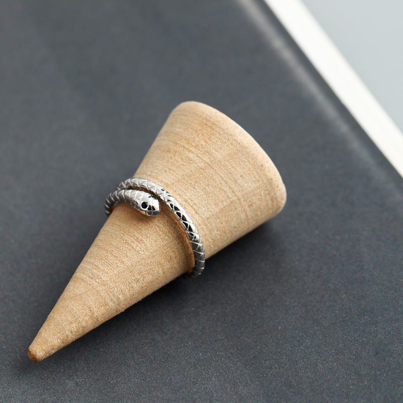 Fashion Snake Sterling Silver Plating Open Ring 1 Piece