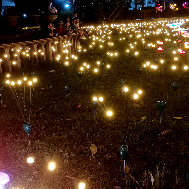 Meichen Outdoor Lighting High Quality with Motor LED Dynamic Automatic Swinging Net Red Firefly Lamp