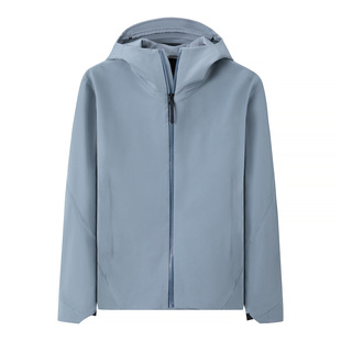 Men's Fleece Waterproof Workwear Wholesale Cycling and Mountaineering Soft Shell Jacket Hooded Pure Color Seamless Laminated Fleece Jacket