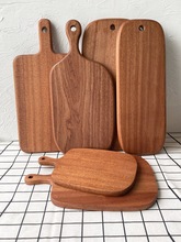 千端乌檀木切菜砧板实木切菜板家用切水果板整木面包板厨房案板