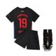 24-25 Bar S Away Black 19 Club Football Jersey Children's Jersey Size 14-30