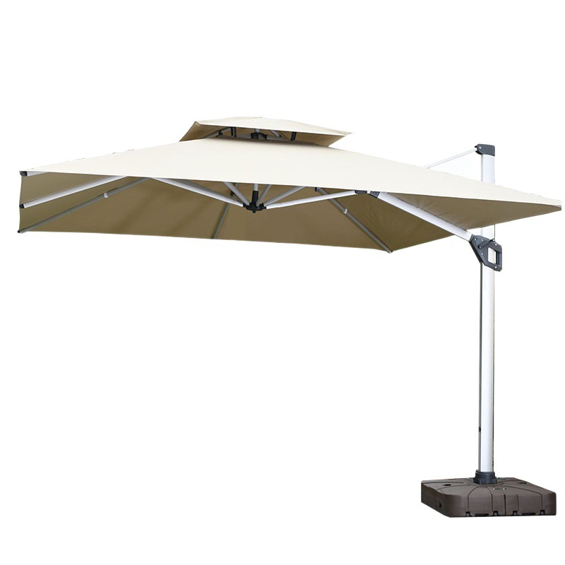 Outdoor Patio Sunshade Umbrella for Cafe, Milk Tea Shop, Sun Protection Large Umbrella, Garden Villa Printed Logo Roman Umbrella
