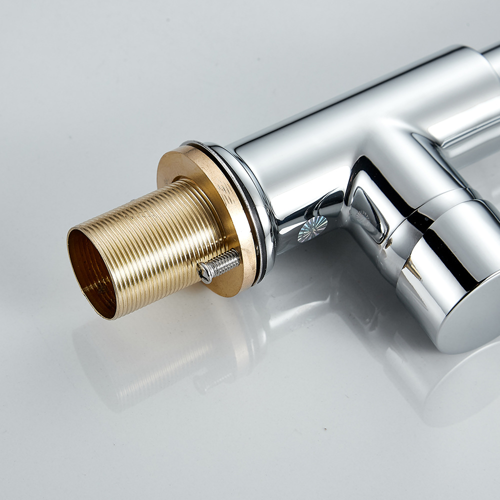 Suministro transfronterizo especial de cobre, grifo de extracción de resorte, grifo de cocina para el hogar, grifo universal frío y caliente